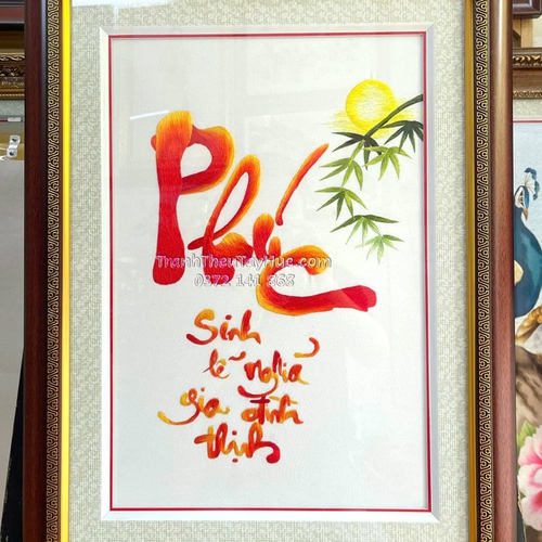 Tranh thêu chữ phúc ms 9961 