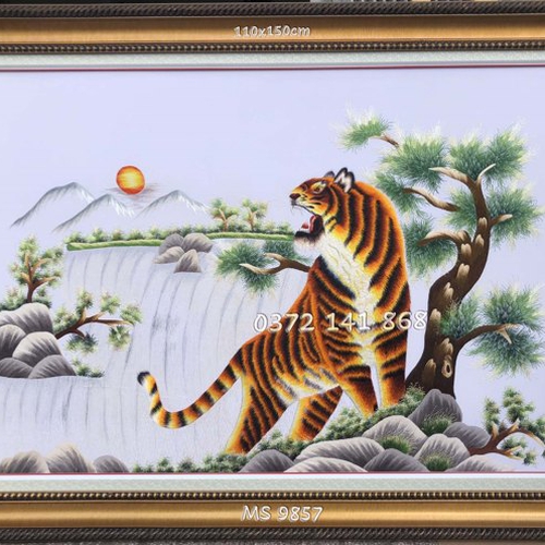 Tranh thêu con hổ ms 9857