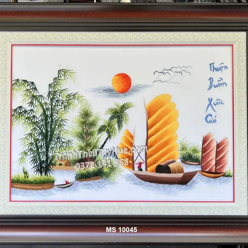 TRANH THÊU THUẬN BUỒM XUÔI GIÓ MS 10045