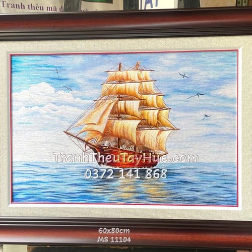 TRANH THÊU THUẬN BUỒM XUÔI GIÓ MS 11104