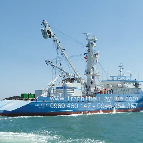 THÊU CON TÀU THEO YÊU CẦU CÔNG TY TNHH ĐÔNG NAM Á, SOUTH EAST ASIA SHIPYARD