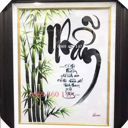 Thư pháp chữ nhẫn MS 6032