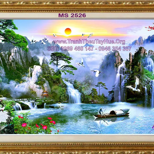 Tô điểm vẻ đẹp rạng rỡ cho không gian sống với tranh treo tường khổ lớn