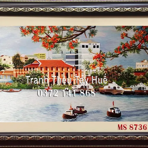 Tranh Bến Nhà Rồng MS 8736