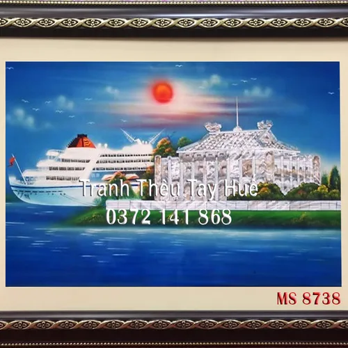 Tranh Bến Nhà Rồng MS 8738