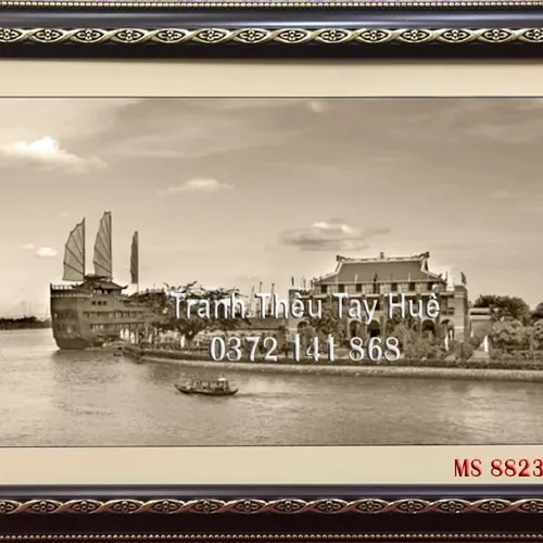 Tranh Bến Nhà Rồng MS 8823