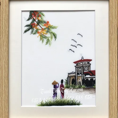 Tranh Chợ Bến Thành MS 9942