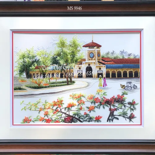 Tranh Chợ Bến Thành MS 9946