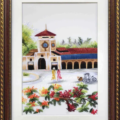 Tranh chợ Bến Thành MS 9970