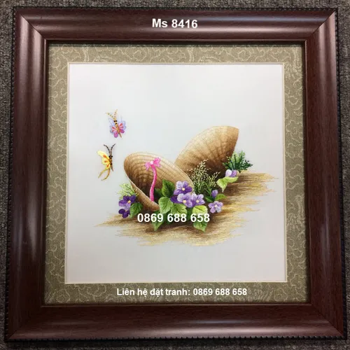 Tranh tặng Thầy Cô MS 8416 - Thêu tay cao cấp Huế