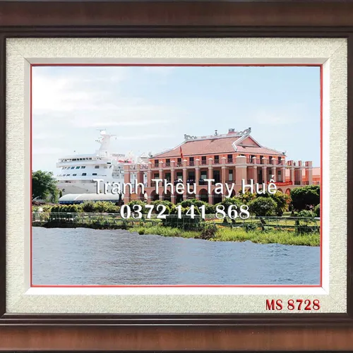 Tranh Thêu Bến Nhà Rồng MS 8728