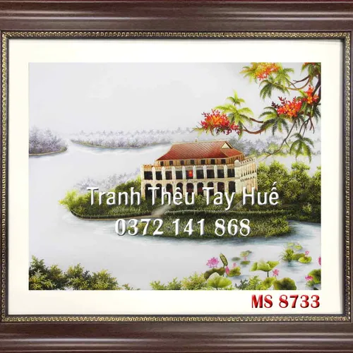 Tranh Thêu Bến Nhà Rồng MS 8733