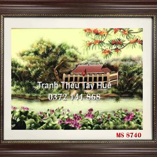 Tranh Thêu Bến Nhà Rồng MS 8740