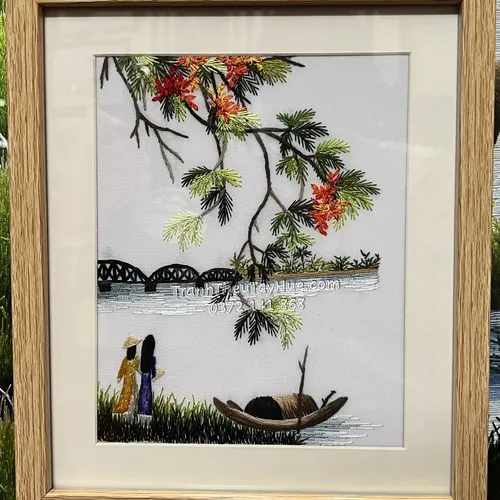 TRANH THÊU CẦU TRÀNG TIỀN MS 10076