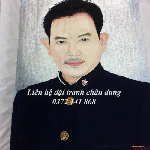 Tranh thêu chân dung viện trưởng