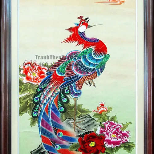 TRANH THÊU CHIM PHƯỢNG HOÀNG MS 685