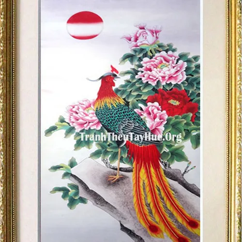 Tranh thêu chim phượng hoàng MS 879