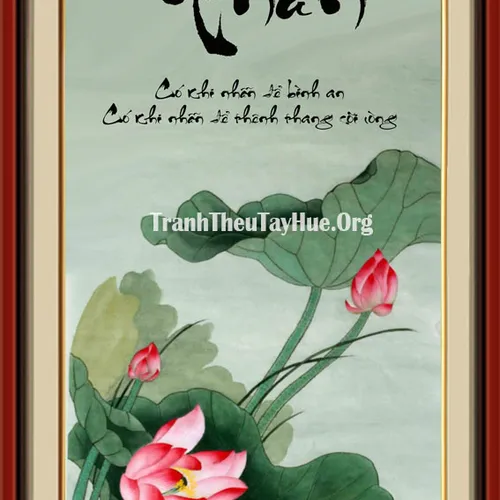 TRANH THÊU CHỮ NHẪN MS 1385