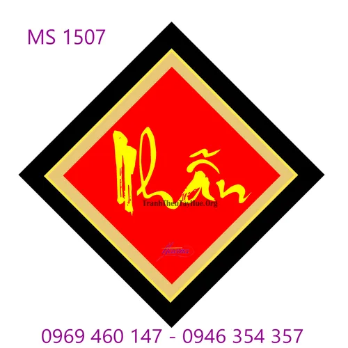 TRANH THÊU CHỮ NHẪN MS 1507