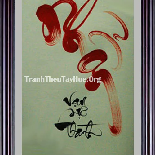 TRANH THÊU CHỮ NHẪN MS 1546