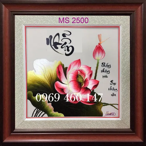 Tranh thêu chữ nhẫn MS 2500