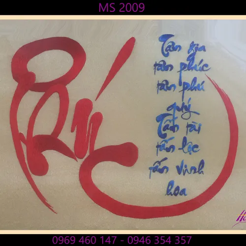 TRANH THÊU CHỮ PHÚC MS 2009