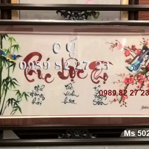 Tranh thêu chữ Phúc MS 5021