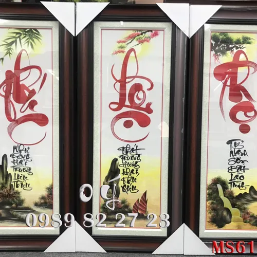 Tranh thêu chữ Phúc MS 6119