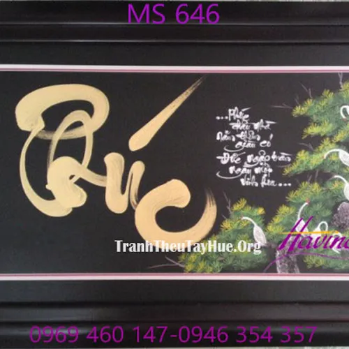 TRANH THÊU CHỮ PHÚC MS 646