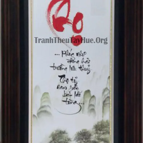 TRANH THÊU CHỮ THỌ MS 654