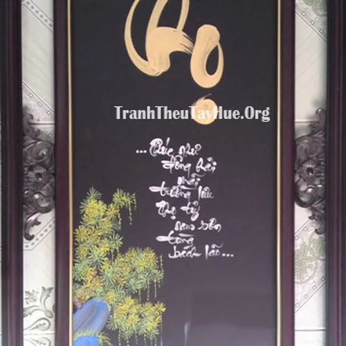 TRANH THÊU CHỮ THỌ MS 656