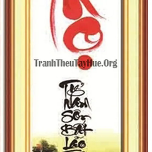 TRANH THÊU CHỮ THỌ MS 657