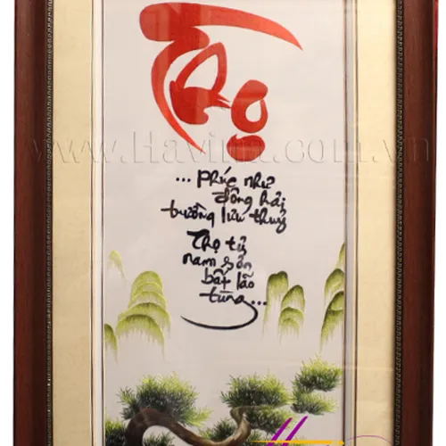 TRANH THÊU CHỮ THỌ MS 662