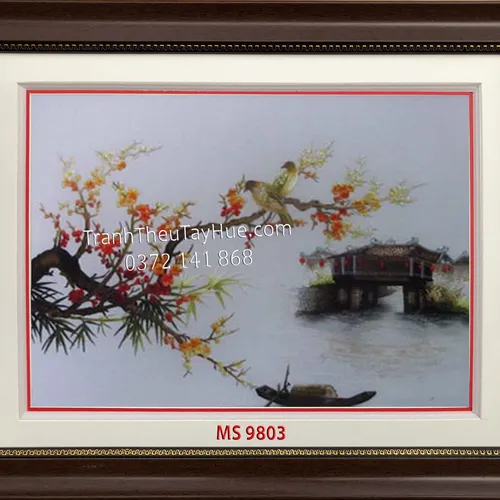 Tranh Thêu Chùa Cầu MS 9803