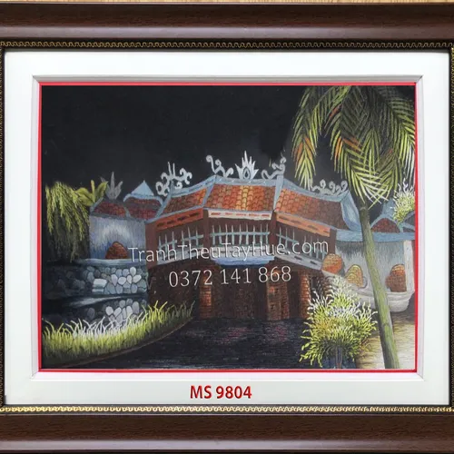 Tranh Thêu Chùa Cầu MS 9804