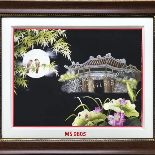 Tranh Thêu Chùa Cầu MS 9805