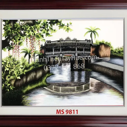 Tranh Thêu Chùa Cầu MS 9811