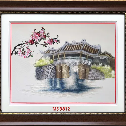 Tranh Thêu Chùa Cầu MS 9812