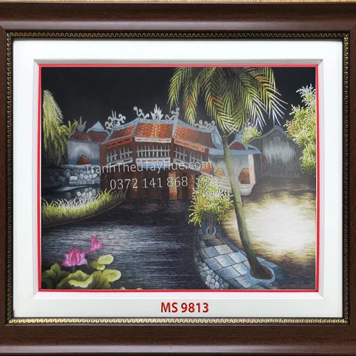 Tranh Thêu Chùa Cầu MS 9813