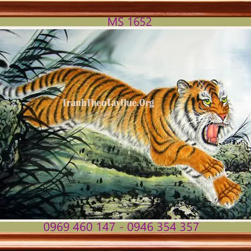 TRANH THÊU CON HỔ MS 1652