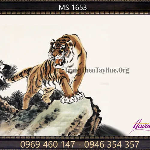 TRANH THÊU CON HỔ MS 1653