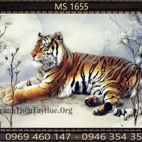 TRANH THÊU CON HỔ MS 1655