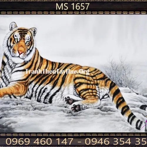 TRANH THÊU CON HỔ MS 1657