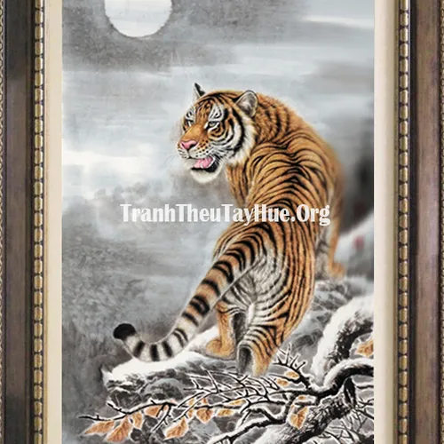 TRANH THÊU CON HỔ MS 1660
