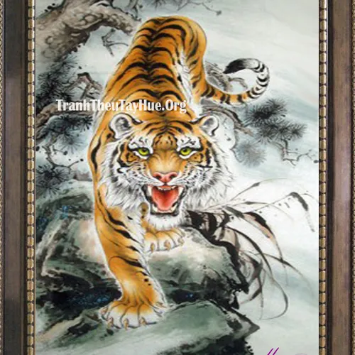 TRANH THÊU CON HỔ MS 1664