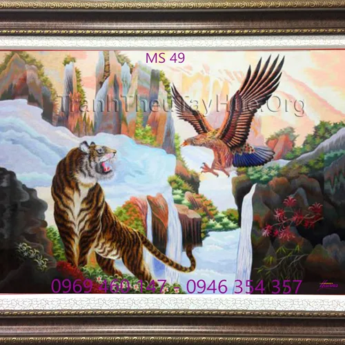 Tranh thêu con hổ MS 49