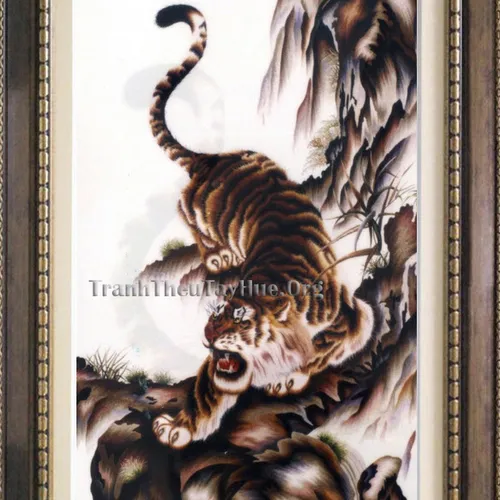 Tranh thêu con hổ MS 53