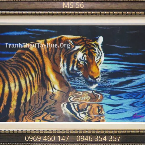 Tranh thêu con hổ MS 56
