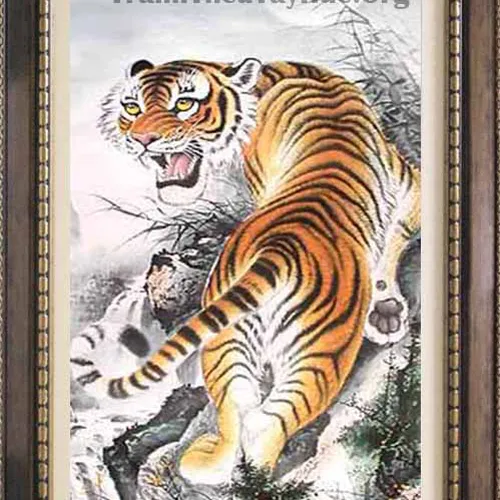 Tranh thêu con hổ MS 717