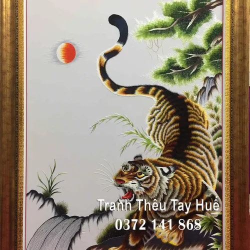 Tranh thêu con Hổ MS 8746